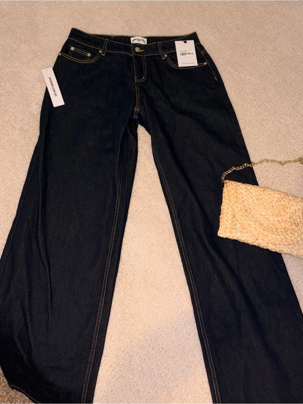Princess Polly tidal wave LOW RISE jeans